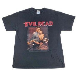 Vintage 2001 The Evil Dead T Shirt Adult L Black Horror Movie Bruce Campbell